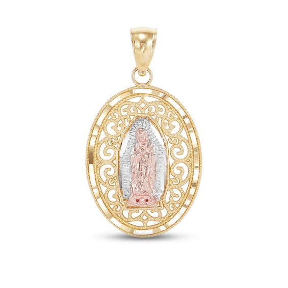 Oval Mary Charm 14K Two-Tone Gold