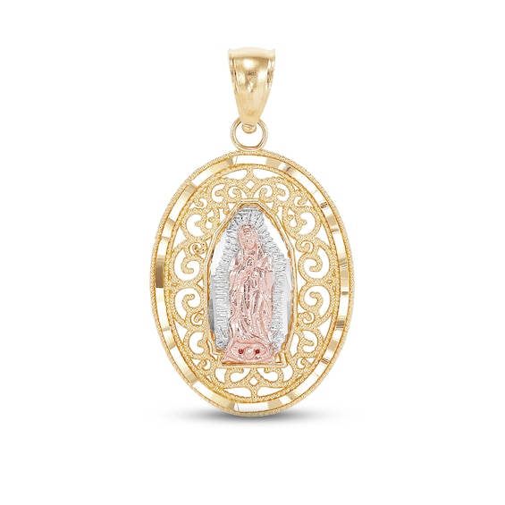 Oval Mary Charm 14K Two-Tone Gold