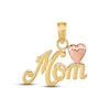 Thumbnail Image 1 of "Mom" Heart Charm 10K Two-Tone Gold