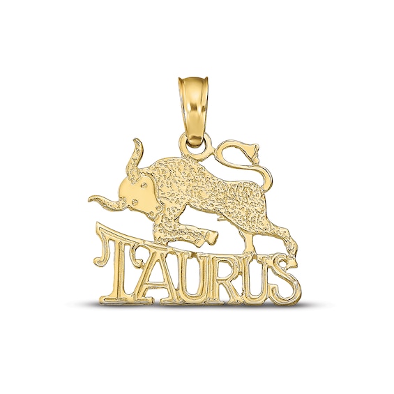 Taurus Zodiac Charm 10K Yellow Gold