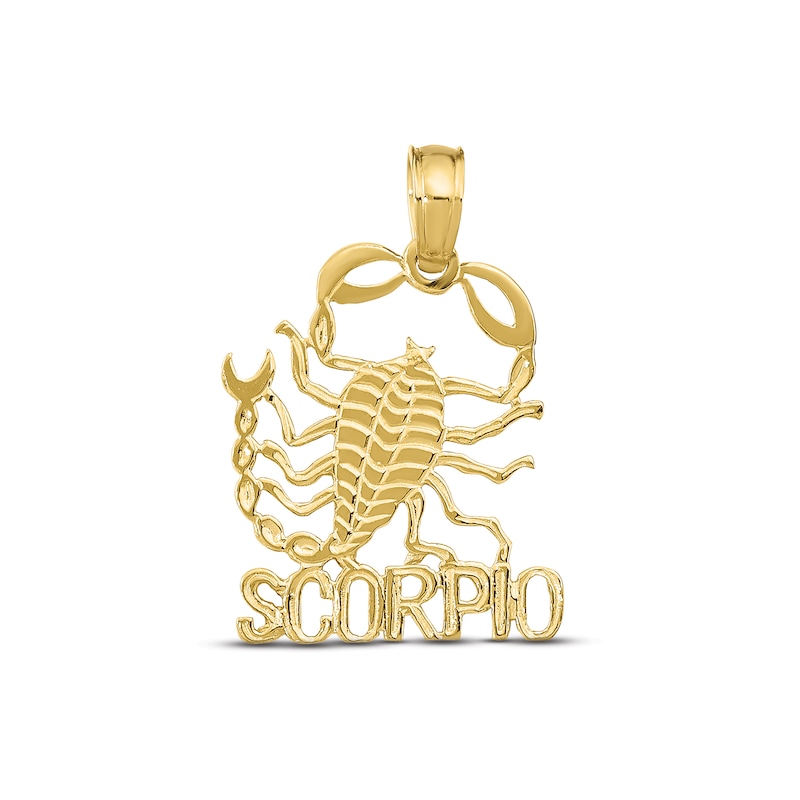 Main Image 1 of Scorpio Zodiac Charm 10K Yellow Gold