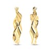 Thumbnail Image 0 of Twist Hoop Earrings 10K Yellow Gold 40mm