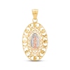 Thumbnail Image 1 of Diamond-cut Our Lady of Guadalupe Charm 14K Two-Tone Gold