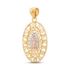 Thumbnail Image 2 of Diamond-cut Our Lady of Guadalupe Charm 14K Two-Tone Gold