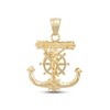 Thumbnail Image 0 of Mariner's Cross & Crucifix Charm 10K Yellow Gold