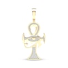 Thumbnail Image 0 of Men's Diamond Eye of Horus Ankh Charm 1/3 ct tw 10K Yellow Gold