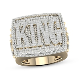 Men’s Diamond “King” Ring 1 ct tw 10K Yellow Gold