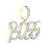 Thumbnail Image 2 of Men's Diamond "Boss" Charm 1 ct tw 10K Yellow Gold