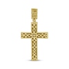 Thumbnail Image 4 of Men's Black Diamond Cross Charm 1/2 ct tw 10K Yellow Gold