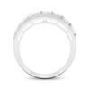 Thumbnail Image 3 of Adore Men's Diamond Braided Faux-Stack Ring 7/8 ct tw 10K White Gold