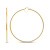 Thumbnail Image 3 of Tube Hoop Earrings 10K Yellow Gold 80mm