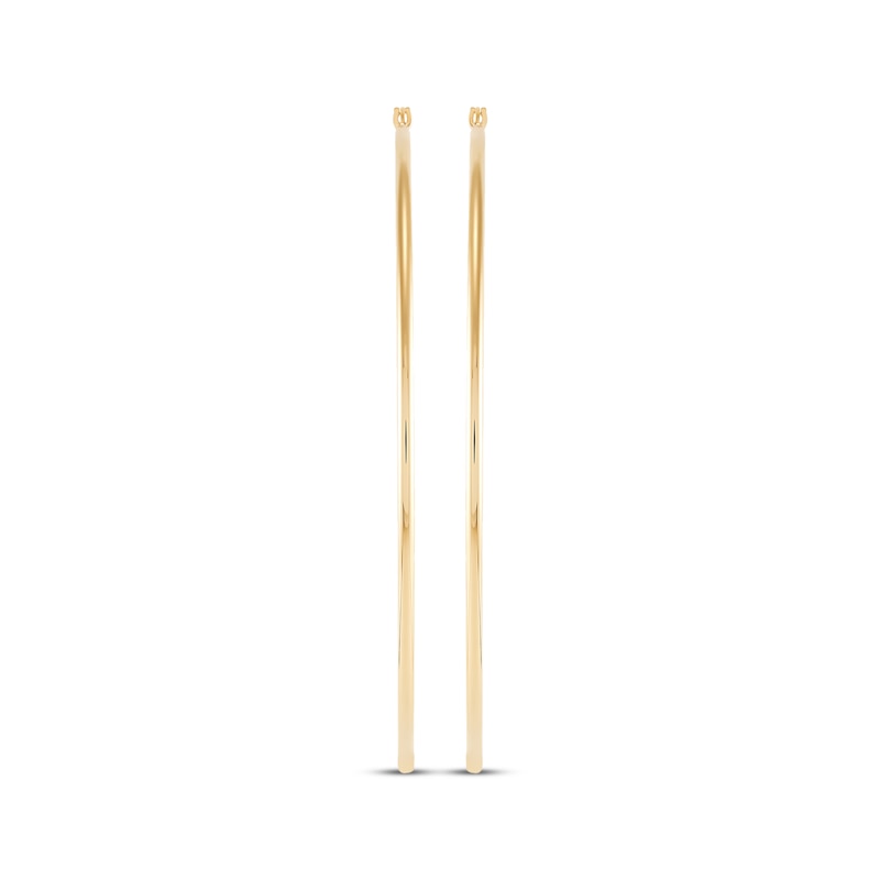 Main Image 2 of Tube Hoop Earrings 10K Yellow Gold 70mm