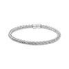 Thumbnail Image 1 of Woven Cuff Bangle Bracelet Sterling Silver