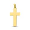 Thumbnail Image 3 of Men's Black Enamel Cross Charm 14K Yellow Gold