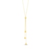 Thumbnail Image 2 of Ball Tassel Lariat Chain Necklace 14K Yellow Gold 17"