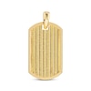 Thumbnail Image 1 of Ribbed Dog Tag Charm 14K Yellow Gold