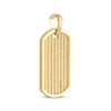 Thumbnail Image 2 of Ribbed Dog Tag Charm 14K Yellow Gold