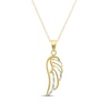 Thumbnail Image 1 of Diamond-Cut Wing Necklace 14K Yellow Gold 18"