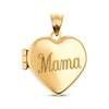 Thumbnail Image 1 of "Mama" Puffed Heart Locket Necklace 14K Yellow Gold 18"