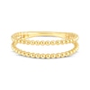 Thumbnail Image 3 of Beaded Two-Row Fashion Ring 14K Yellow Gold