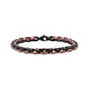 Thumbnail Image 0 of Solid Chain Link Bracelet Brown & Black Ion-Plated Stainless Steel 8.5"