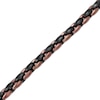 Thumbnail Image 1 of Solid Chain Link Bracelet Brown & Black Ion-Plated Stainless Steel 8.5"