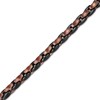 Thumbnail Image 2 of Chain Link Necklace Brown & Black Ion-Plated Solid Stainless Steel 24"