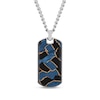 Thumbnail Image 1 of Men's Enameled Dog Tag Necklace Stainless Steel 24"