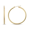 Thumbnail Image 1 of Polished Tube Hoop Earrings 18K Yellow Gold 30mm