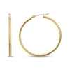 Thumbnail Image 0 of Polished Tube Hoop Earrings 18K Yellow Gold 30mm