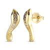 Thumbnail Image 0 of Le Vian Chocolate Ombré Snake Earrings 1/15 ct tw 14K Honey Gold