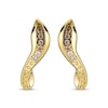Thumbnail Image 1 of Le Vian Chocolate Ombré Snake Earrings 1/15 ct tw 14K Honey Gold
