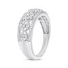 Thumbnail Image 2 of Adore Diamond Cluster Anniversary Ring 1/2 ct tw 10K White Gold