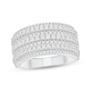 Thumbnail Image 1 of Adore Diamond Multi-Row Anniversary Ring 1 ct tw 10K White Gold