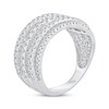 Thumbnail Image 2 of Adore Diamond Multi-Row Anniversary Ring 1 ct tw 10K White Gold
