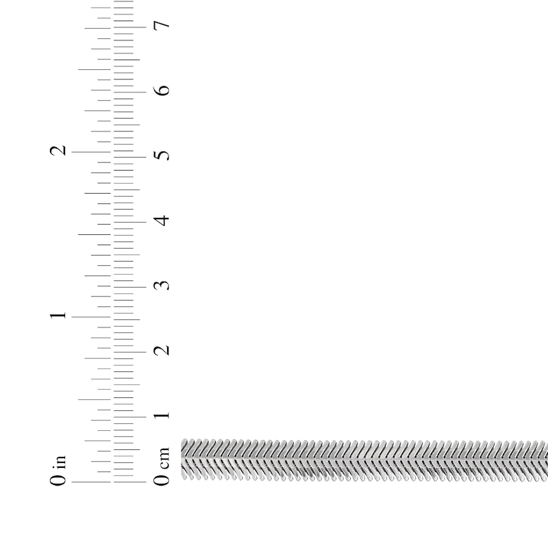 Main Image 4 of Diamond-Cut Oval Snake Chain Bracelet 6mm 92% Repurposed Semi-Solid Sterling Silver 7.5"