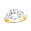 Thumbnail Image 1 of Memories Moments Magic Oval-Cut Lab-Grown Diamond Three-Stone Engagement Ring 3-1/2 ct tw 14K Yellow Gold