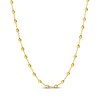 Thumbnail Image 1 of Disco Bead Station Necklace Hollow 14K Yellow Gold 18"