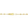 Thumbnail Image 3 of Disco Bead Station Necklace Hollow 14K Yellow Gold 18"