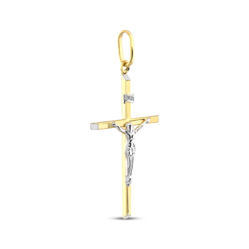 Main Image 2 of Diamond-Cut Crucifix Charm 10K Yellow Gold