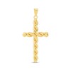Thumbnail Image 1 of Twisted Cross Charm 14K Yellow Gold