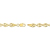 Thumbnail Image 3 of Puff Mariner Chain Necklace Solid 14K Yellow Gold 18"