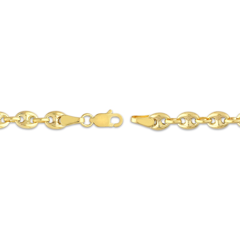 Main Image 3 of Puff Mariner Chain Necklace Solid 14K Yellow Gold 18"