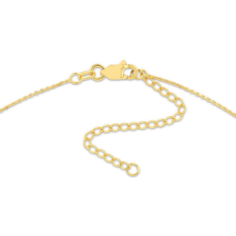 Main Image 2 of "Blessed" Cursive Necklace 14K Yellow Gold 16"