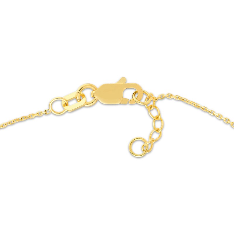 Main Image 3 of Sideways Wishbone Bracelet 14K Yellow Gold 7"