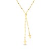 Thumbnail Image 1 of Lariat Cross Necklace 14K Yellow Gold 18"
