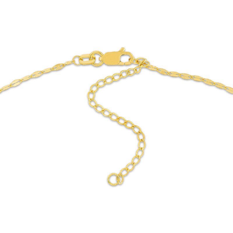 Main Image 2 of Lariat Cross Necklace 14K Yellow Gold 18"