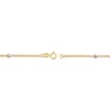 Thumbnail Image 3 of Faceted Bead Station Chain Necklace 14K Two-Tone Gold 36"