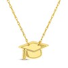 Thumbnail Image 1 of Graduation Cap Necklace 14K Yellow Gold 18"