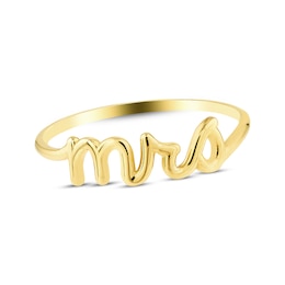 "Mrs." Fashion Ring 14K Yellow Gold